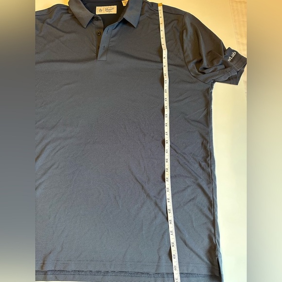 Original Penguin Blue Polo Classic Design Golf Performance Shirt - Picture 7 of 8